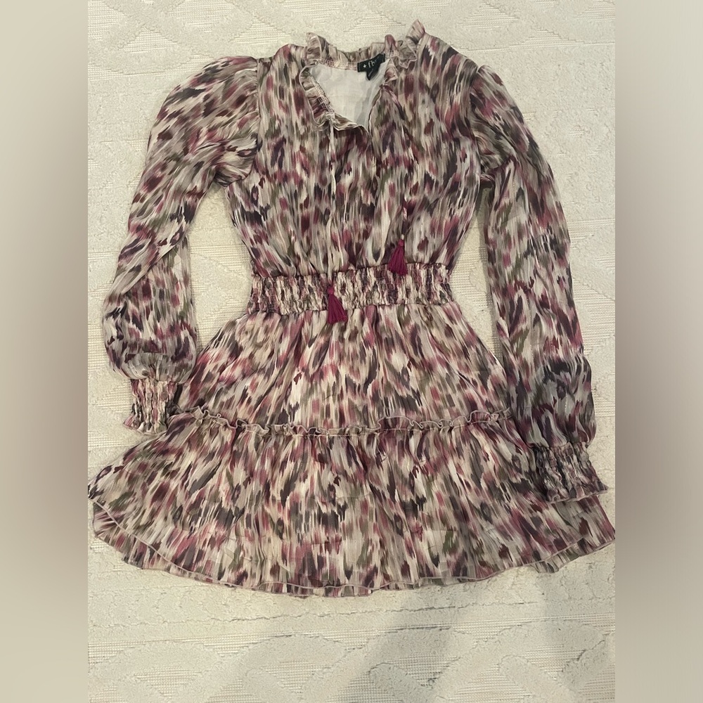 Flowers by Zoe ( FBZ) beautiful tassel chiffon dress- Girls Large